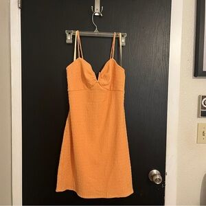 Orange Sleeveless Dress